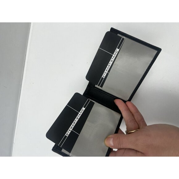RARE NEW Stewart/Stand Thin Stainless Steel Wallet RFID Blocking Herringbone - Picture 9 of 12